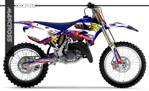 YAMAHA YZ125 YZ250 2002-2014 METALMULISHA ROCKSTAR STYLE