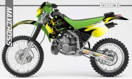 KAWASAKI KDX220SR KDX200R 1995-2007' FIRE STYLE