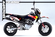 HONDA XR50/100 MOTARD 2005-2010 REDBULL STYLE