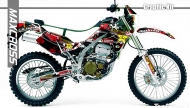 KAWASAKI KLX250SR KLX250D-TRACKER 2004-2007' ROCKSTAR STYLE