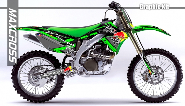 KAWASAKI KX250F KX450F 2006-2008' REDBULL STYLE