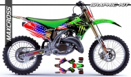KAWASAKI KX125 KX250 2003-2008' MONSTER STYLE