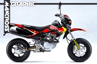 HONDA XR50/100 MOTARD 2005-2010 REDBULL STYLE
