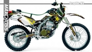 KAWASAKI KLX250SR KLX250D-TRACKER 2004-2007' ROCKSTAR STYLE