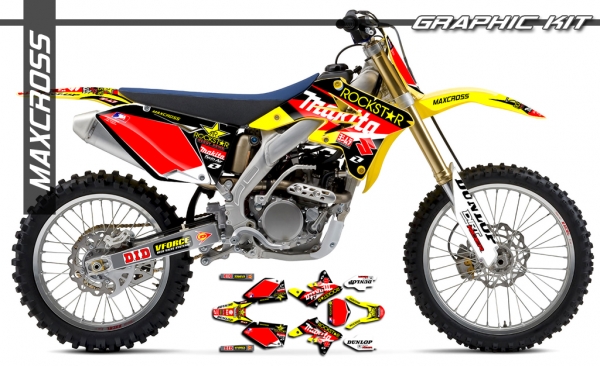 SUZUKI RM-Z 250 2007-2009' ROCKSTAR MAKITA STYLE