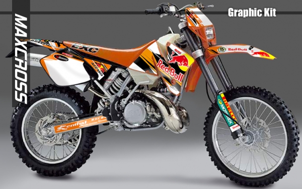 KTM ENDURO MX EXC/F's SX/F's 1998-2002' REDBULL STYLE