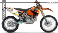 KTM ENDURO MX EXC/F's SX/F's 2003-2007' REDBULL STYLE