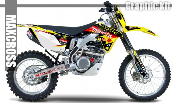 SUZUKI RMX450Z RM250Z RM450Z 2008-2018 ROCKSTAR MAKITA STYLE